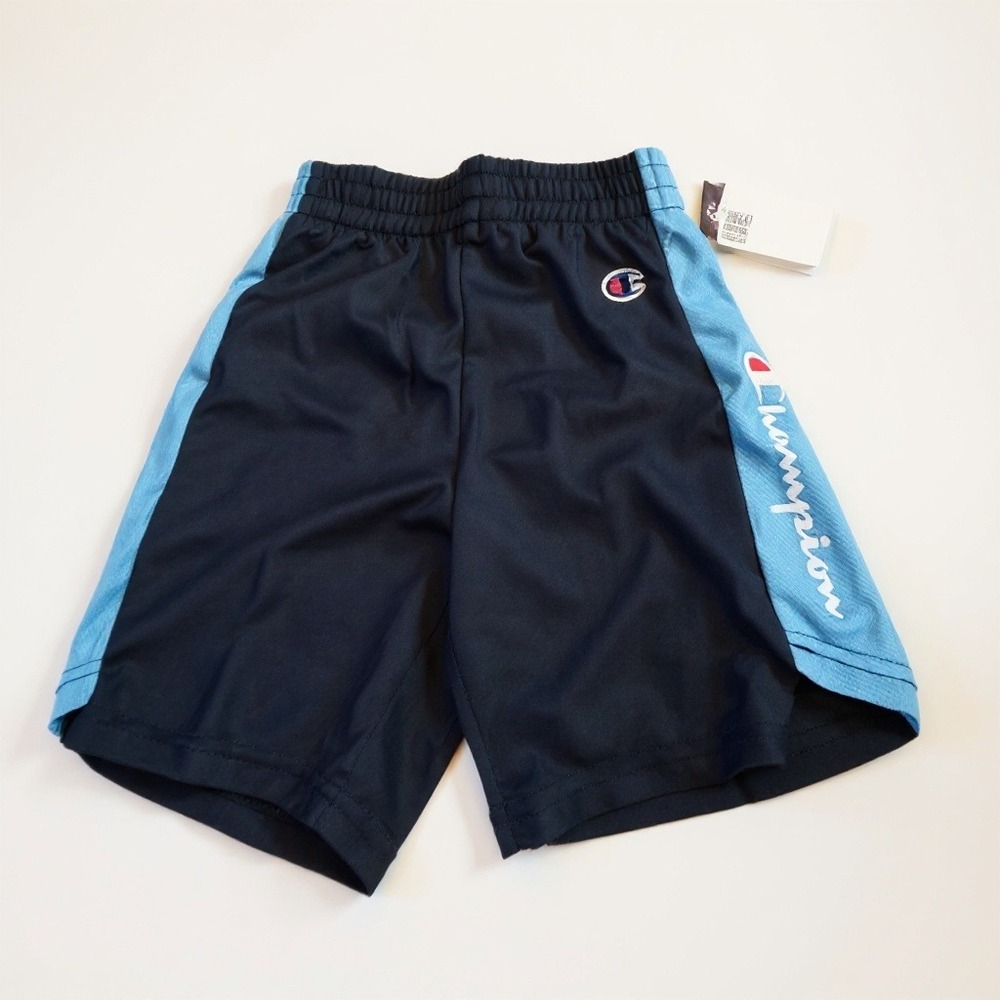 Champion Athletic Shorts‎ Sporty Navy Blue Mesh Side Stripe Size 5 NWT Aesthetic